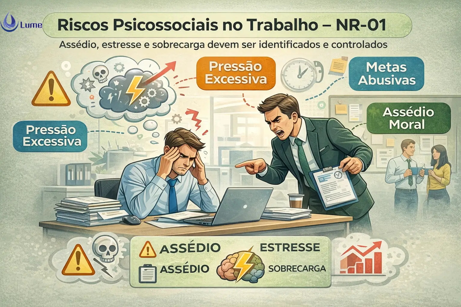 Riscos psicossociais e saúde mental no trabalho